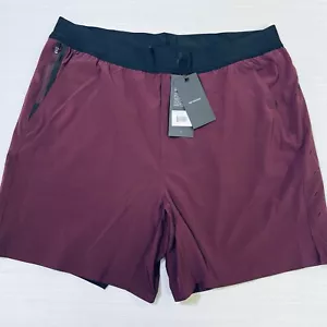 Ten Thousand Shorts Men's 2XL The Interval 7" Maroon Lined Drawstring Run Gym - Picture 1 of 11