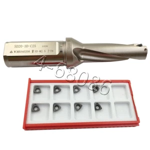 WC-20-3D-C25 3D taladro en U frío interno taladro indexable 20 mm + 5 piezas wcmt040208-pm - Imagen 1 de 9