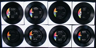 BOBBY VEE~Lot Of 8 Teen Rock 45's For Bid! Soul~Pop~Rubber Ball - Image 1 of 2