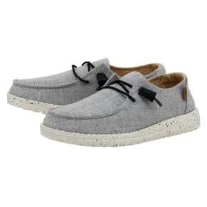 Hey Dude Women's Wendy Chambray Casual Shoes, White/Blue, Size: 6 (40058-4ND) - Picture 1 of 15