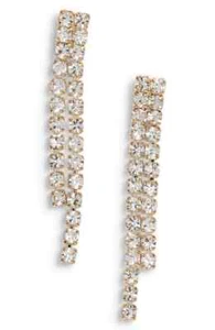 Something Navy Strass Ohrhänger goldfarben - Bild 1 von 2