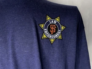San Francisco Giants Law Enforcement Day T-Shirt SGA Protect Serve Play Ball XXL - Picture 1 of 5