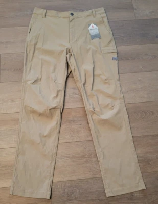 Free Country Pants Mens Size 34 Khaki Outdoor Work Hiking Fishing 5 Pocket Cargo - Image 1 of 4