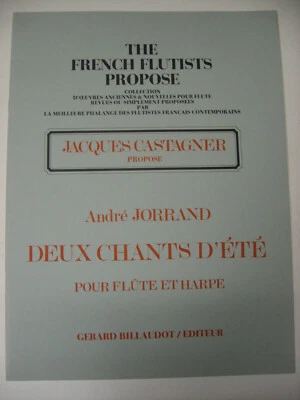 Andre Jorrand Deux Chants D'Ete for Flute & Harp Sheet music 2 Summer Songs Book - Image 1 of 4