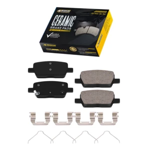 Rear Ceramic Brake Pads W/Hardware for 2019 - 2020 Chevy Blazer 2.0L 2.5L 3.6L - Picture 1 of 8