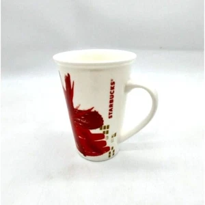 Starbucks 2014 Christmas Holiday Kaffeebecher Tasse Gold Rot Starburst 12 fl oz. - Bild 1 von 3