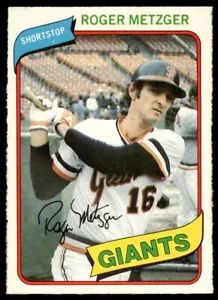 1980 O-Pee-Chee Roger Metzger San Francisco Giants #164 R28 - Picture 1 of 2