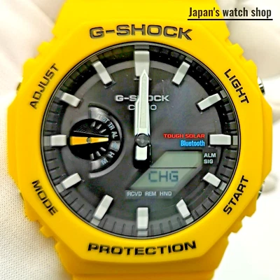 CASIO G-SHOCK GA-B2100C-9AJF Yellow Octagon Solar Men's Watch New in Box - Image 1 of 4