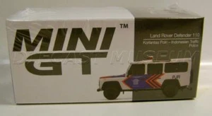 LAND ROVER DEFENDER 110 INDONESIAN TRAFFIC POLICE COP MIJO MINI GT DIECAST 2021 - Picture 1 of 5