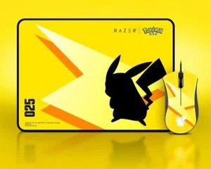 Razer x Pokémon Pikachu DeathAdder Wired Gaming Mouse and Mouse Pad Combo - Picture 1 of 4