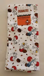 Peanuts - Snoopy "Fußball" 2er Pack Küchentücher 16" x 26" 100% Baumwolle - Bild 1 von 8