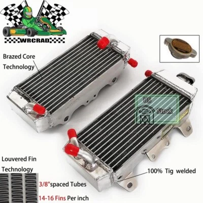 Left & Right Aluminum Radiator For 2007 2008 2009 YAMAHA YZ 250 F YZ250F YZ250 F - Image 1 of 4
