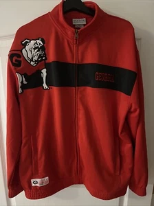 Georgia Bulldogs Jacke mit durchgehendem Reißverschluss Windbreaker majestätischer Abschnitt 101 Herren L UGA - Bild 1 von 9