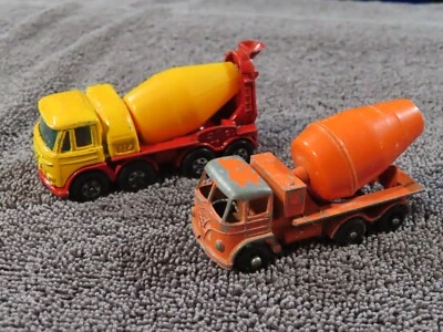 Lot of 2 Vintage LESNEY Diecast MATCHBOX #26 & #21 FODEN Concrete Trucks G-EX - Image 1 of 4