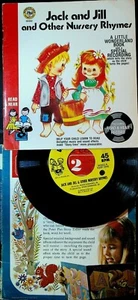 Peter Pan Book & Record Lot of 3 Jack and Jill Mother Goose Heidi - Picture 1 of 3