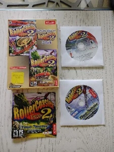 NEW! Roller Coaster Tycoon 2 & Time Twister Worlds Bundle (PC, 2002) - Picture 1 of 3