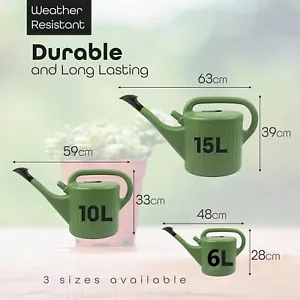 Watering Can With Rose Head Indoor & Outdoor Water Can Gardening House Plants - Picture 1 of 14
