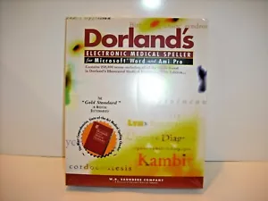 Dorland's Electronic Medical Speller 3.0 CD-ROM For Windows & Ami Pro Software - Picture 1 of 3