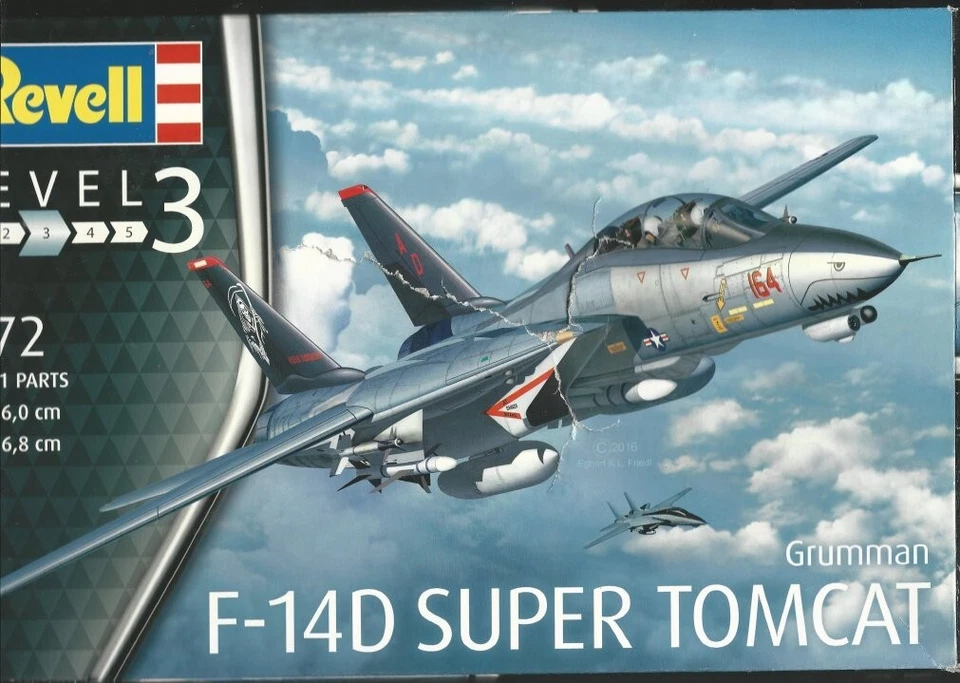 GRUMMAN F-14D 14 D SUPER TOMCAT 1/72 REVELL - Immagine 1 di 1