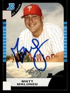 Matt Maloney signed auto 2005 Bowman Draft Picks & Prospects #BDP73 card - Picture 1 of 2