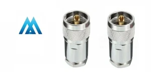 PL259 Conector Macho Pinza para LMR-400 RG213 Uhf Ham Ecoflex Ultraflex - Bild 1 von 3