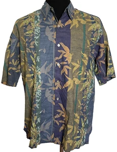 Camisa Hawaiana Tori Richard Para Hombre Grande L Multicolor Algodón Floral - Imagen 1 de 9