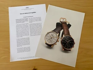 Watches Relojes - IWC Nota de prensa - PORTUGUÉS CRONO-RATTRAPANTE - Imagen 1 de 2
