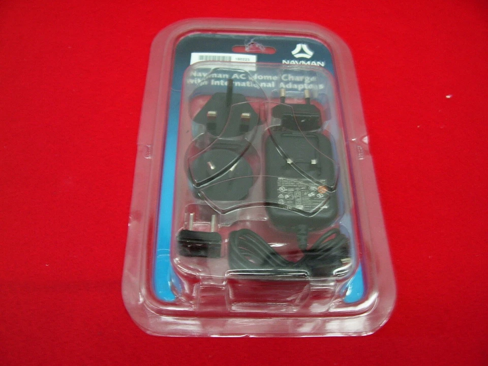 NAVMAN AA007400 GPS AC CHARGER TRAVEL INTERNATIONAL POWER ADAPTER UK EU US AUS - Image 1 of 4