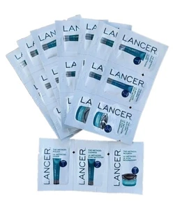 Lot 8 Lancer The Method 3-Step: POLISH, CLEANSE, NOURISH Sample Packets - Picture 1 of 2