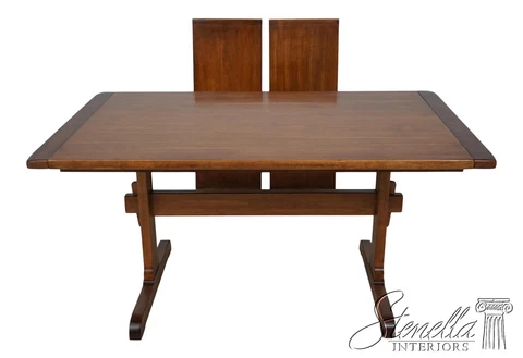 L60157EC: ETHAN ALLEN Country Maple Trestle Dining Table Cover