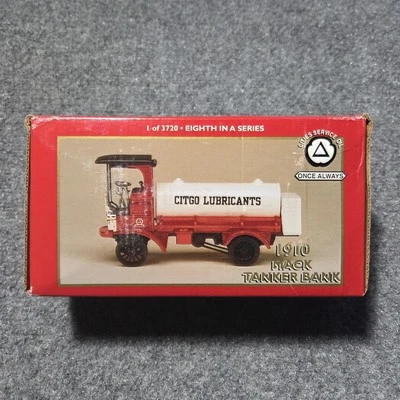 Vintage 1910 Mack Tanker Bank Citgo Lubricants 1996 Die Cast Limited Edition New - Image 1 of 3