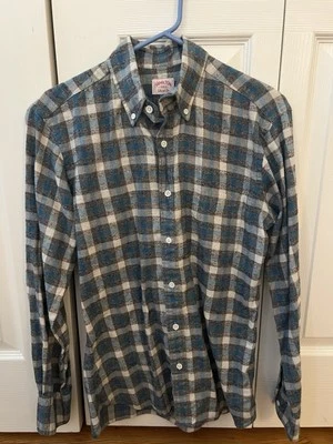 Camisa de franela a cuadros Hamilton Co talla pequeña — Hecha en EE. UU.  Foto 1 de 3