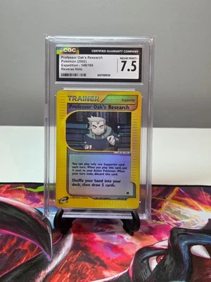2002 POKEMON CGC 7.5 PROFESSOR OAK'S RESEARCH 149/165 EXPEDITION REVERSE HOLO - Image 1 of 2