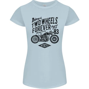 Camiseta De Mujer Corte Petite Cafe Racer De Dos Ruedas Forever - Imagen 1 de 17