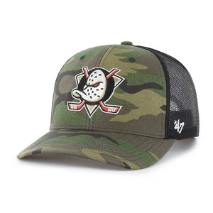 Cappello Uomo '47 Mimetico/Nero Anaheim Ducks Trucker Regolabile - Foto 1 di 2