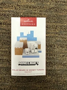 minecraft hallmark ornament 2025 Movie Polar Bears In Snowy Tundra - Picture 1 of 2
