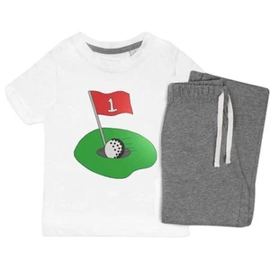'Golf Ball & Hole' Kids Nightwear / Pyjama Set (KP024625) - Picture 1 of 10