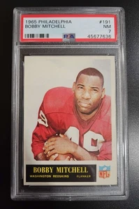 1965 PHILADELPHIA #191 BOBBY MITCHELL WASHINGTON REDSKINS PSA 7 - Picture 1 of 3
