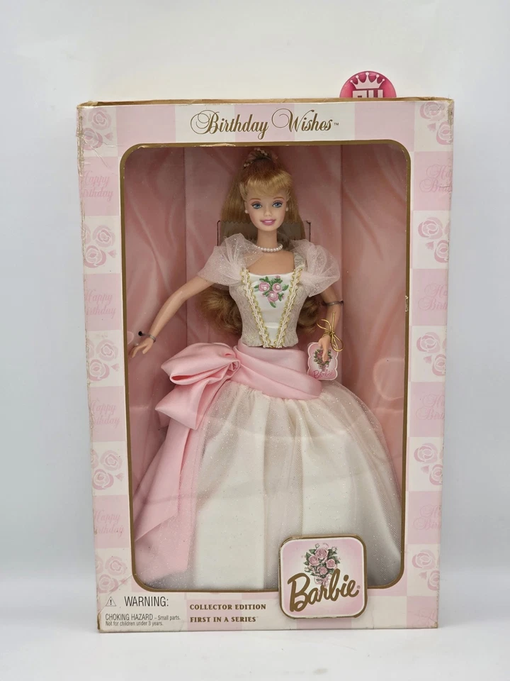 1998 Birthday Wishes Barbie Collector Edition 1st In Series Mattel #21128