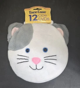 Estuche vintage cara gato soporte para CD o DVD 12 ranuras felpa suave - Imagen 1 de 7
