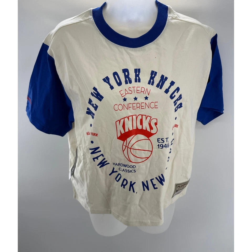 Mitchell & Ness New York Knicks Hardwood Classics Womens Tee Shirt Medium NEW - Image 1 of 4