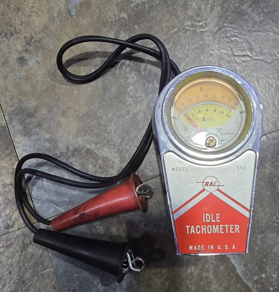 Vintage RAC Modelo 550 - Tacómetro (Hecho en EE. UU.) Foto 1 de 1