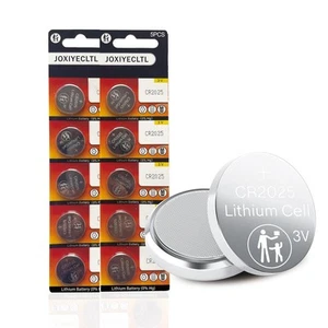 JOXIYECLTL CR2025 Button Cell Batteries 3V Lithium Batteries CR2025 for Watch... - Picture 1 of 4