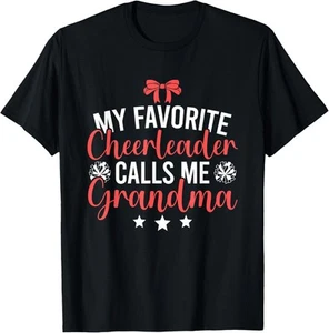 My Favorite Cheerleader Calls Me Cheer Grandma T-Shirt Hoodie - Picture 1 of 11
