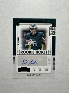 2021 Panini Contenders #107 DeVonta Smith Green Rookie RC Auto JSY #6/10 1/1 - Picture 1 of 2