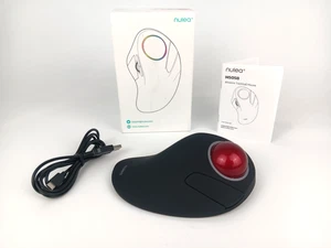 Nulea M505B Wireless Trackball Maus Ergonomisch RGB Wiederaufladbar - RED BALL - Bild 1 von 8