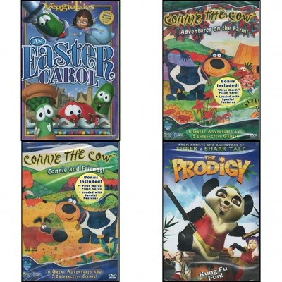 Children's 4 Pack DVD Movie Bundle:: VeggieTales An Easter Carol; Connie the Cow - Image 1 of 4