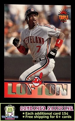 1994 Triple Play #115 Kenny Lofton Cleveland Indians - Image 1 of 2