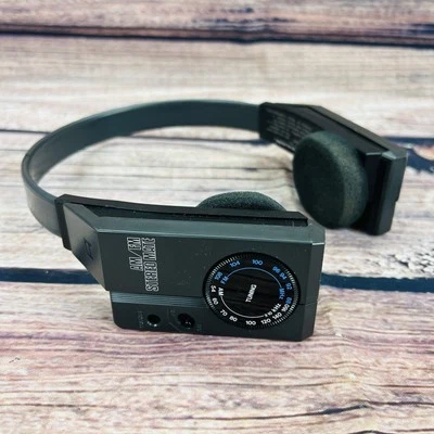 Walkman Realistic 12-125 A Stereo Mate AM/FM Radio Portable Headset Headband - Image 1 of 4