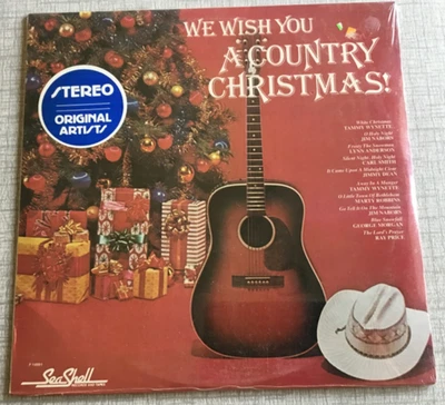 1981 LP: We Wish You A Country Christmas, Tammy Wynette Marty Robbins, SEALED - Image 1 of 2